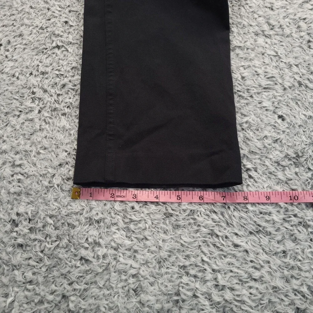 Banana Republic Pants Women 12 Black Cropped Stretch Preppy Normcore Flat Front - Picture 9 of 10